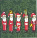 Five smart Santas